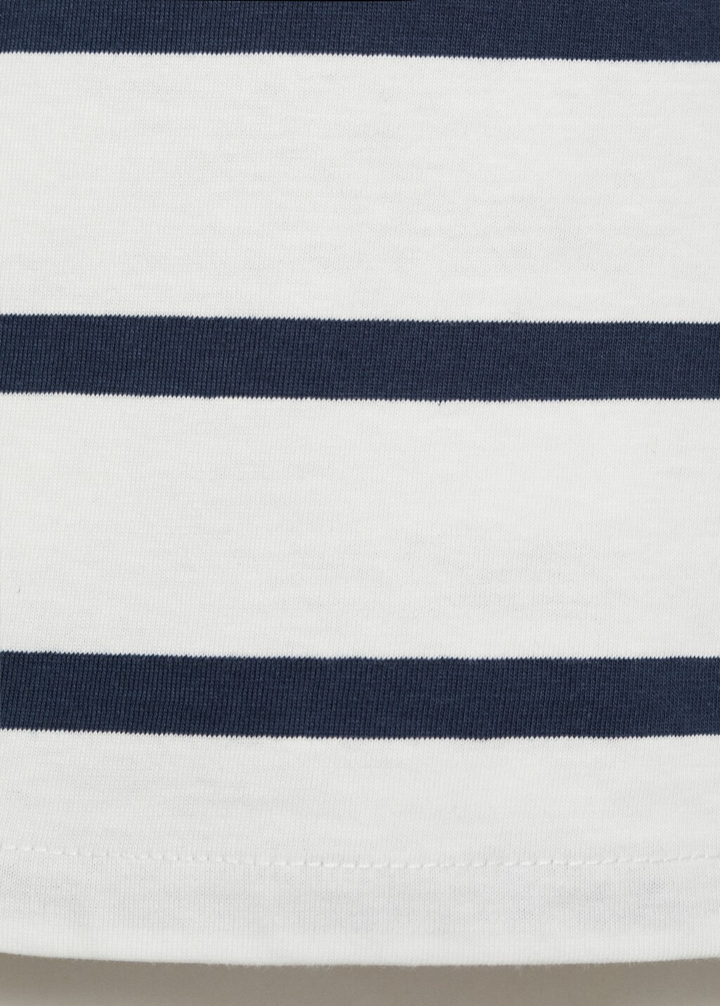 Striped cotton T-shirt - Off White