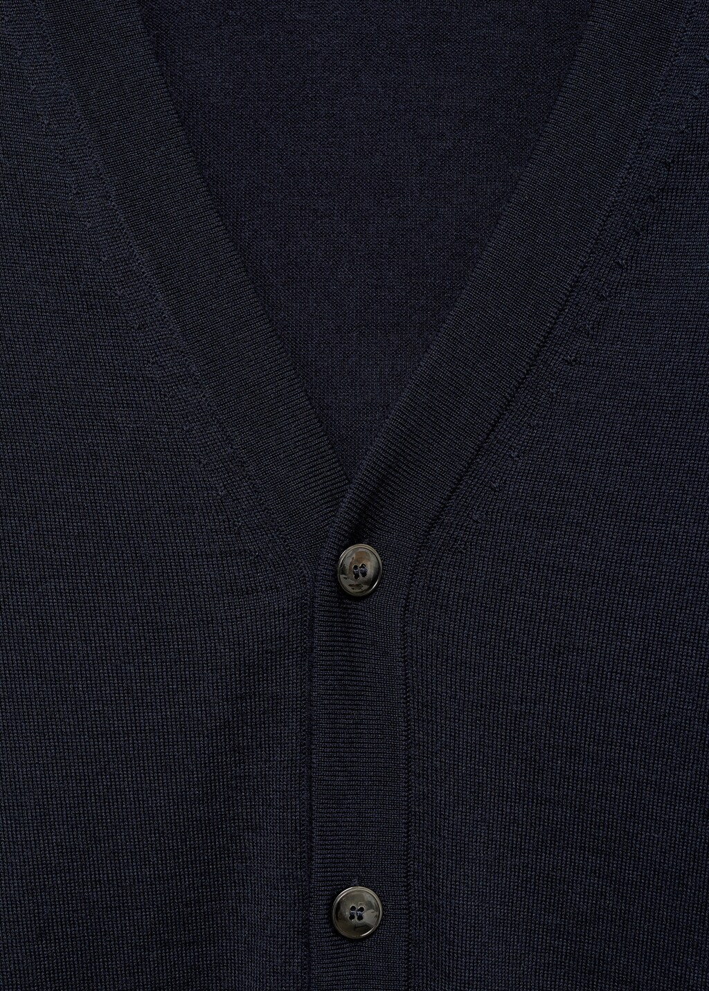 100% merino wool cardigan - Black