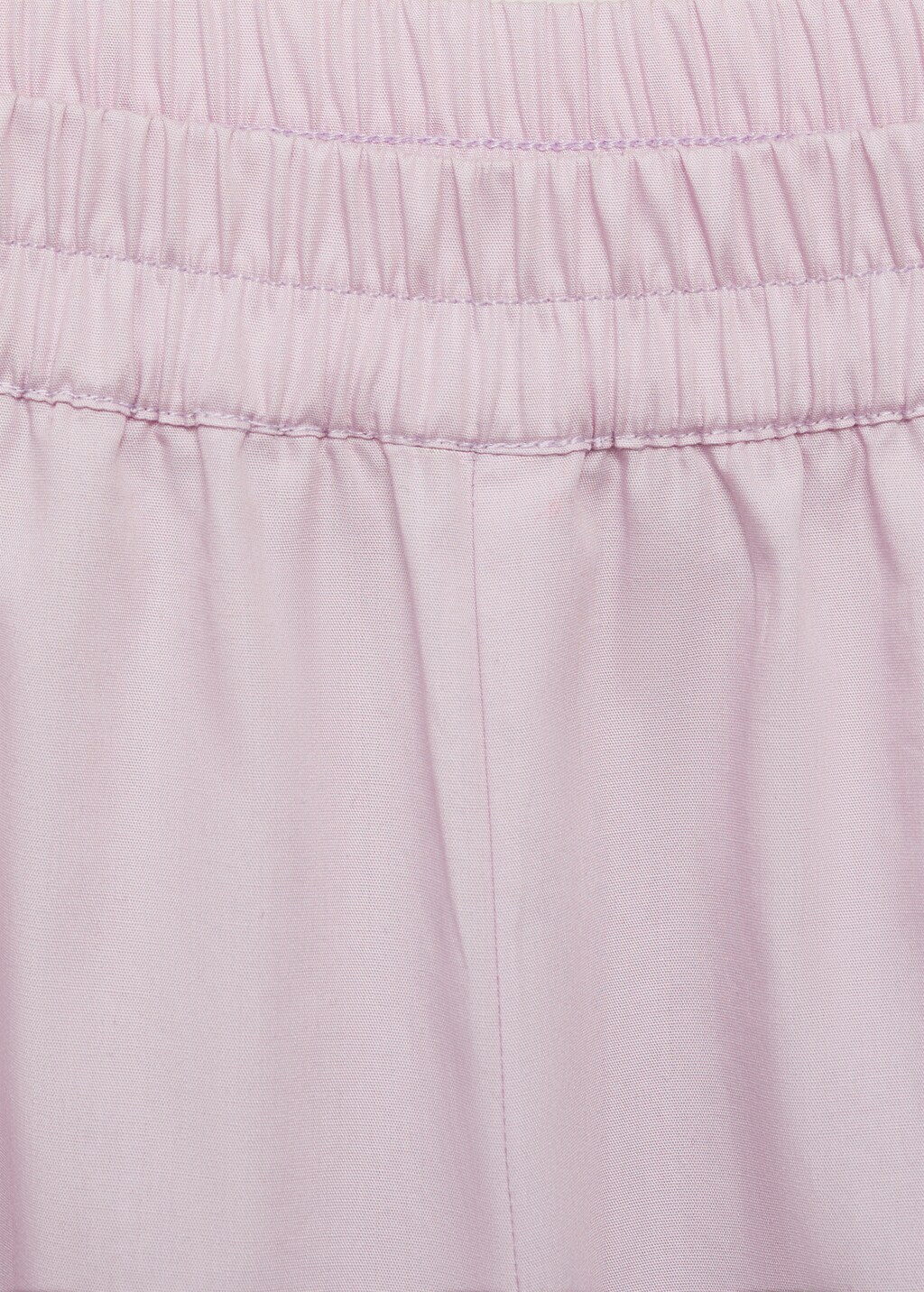 Garment-washed cotton trousers - Vanilla