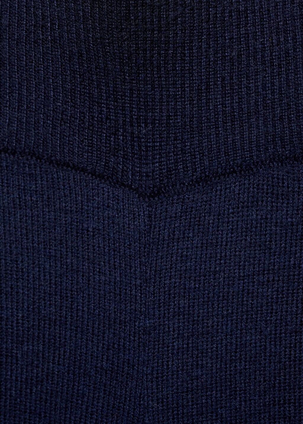 Straight knitted trousers - Dark Navy