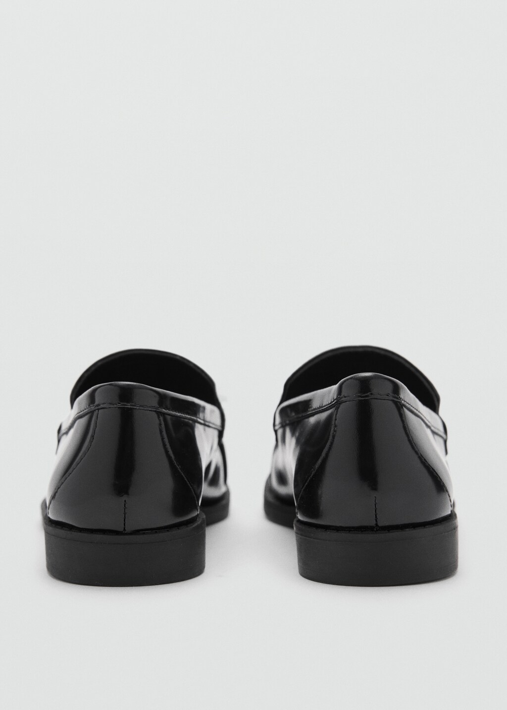 Leather loafers with tassels - Black
