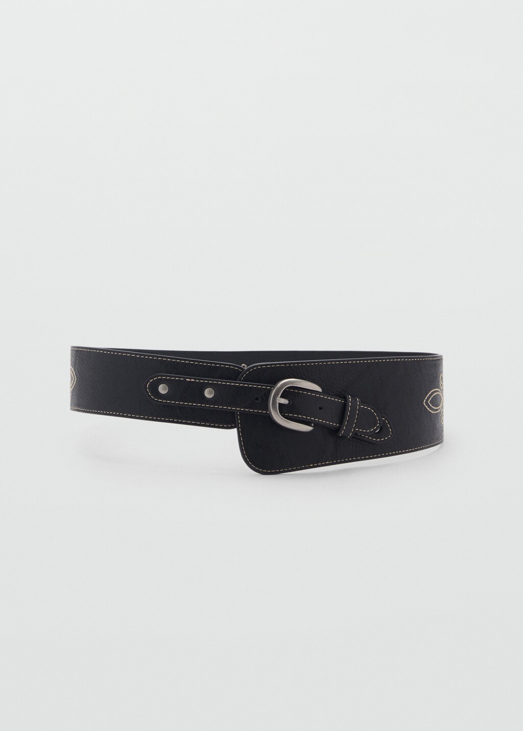 Buckle sash belt - Black