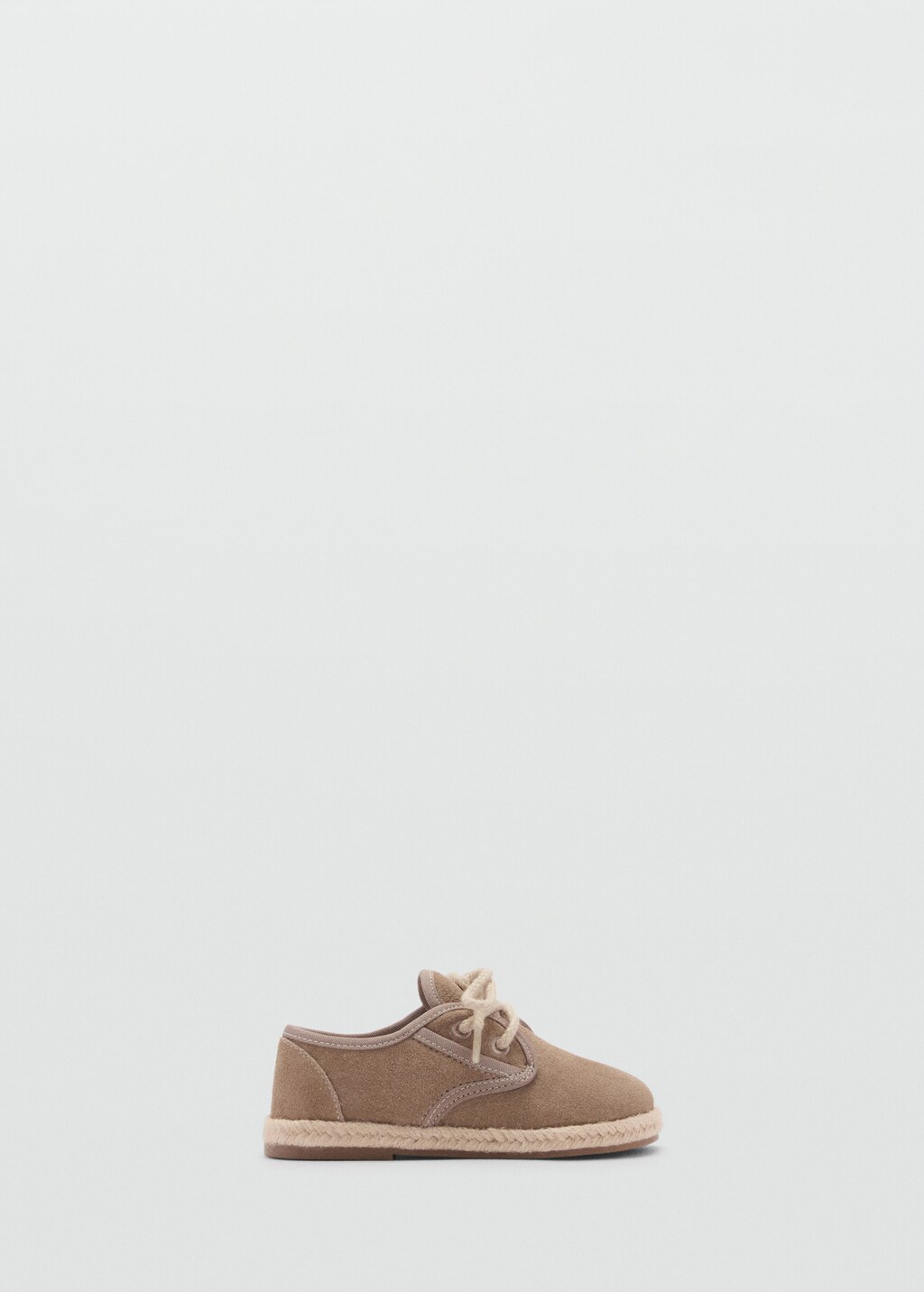 Lace-up leather shoes - Sand