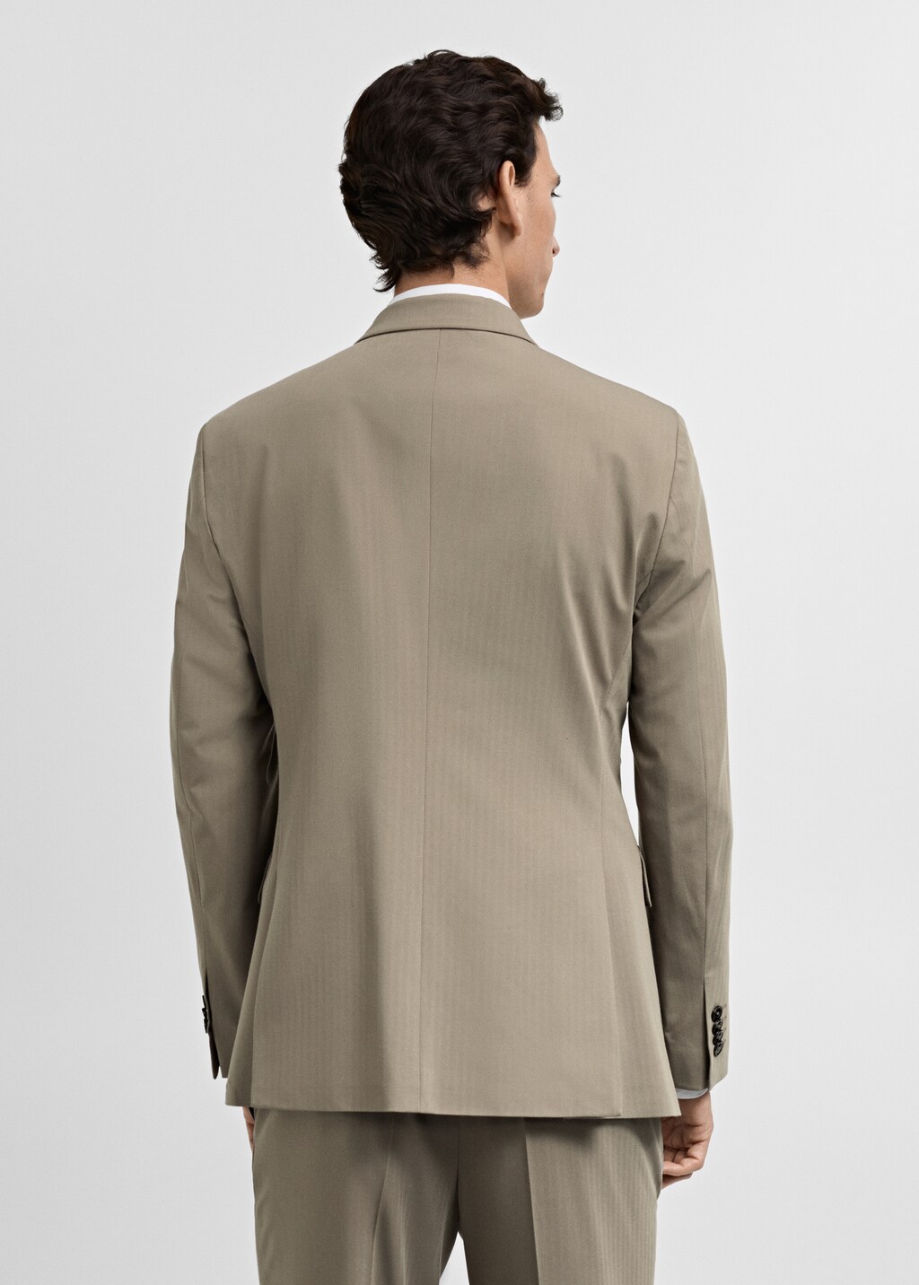 Monaco double-breasted slim-fit suit jacket - Grey