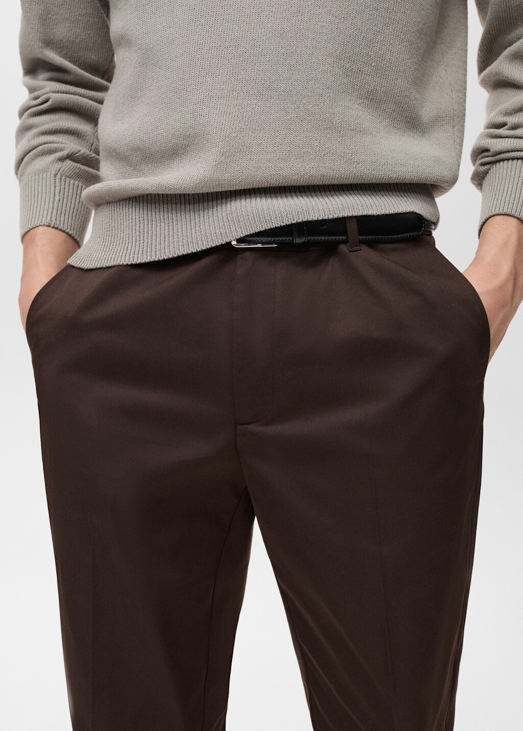 Dublino slim-fit chino trousers - Ice Grey