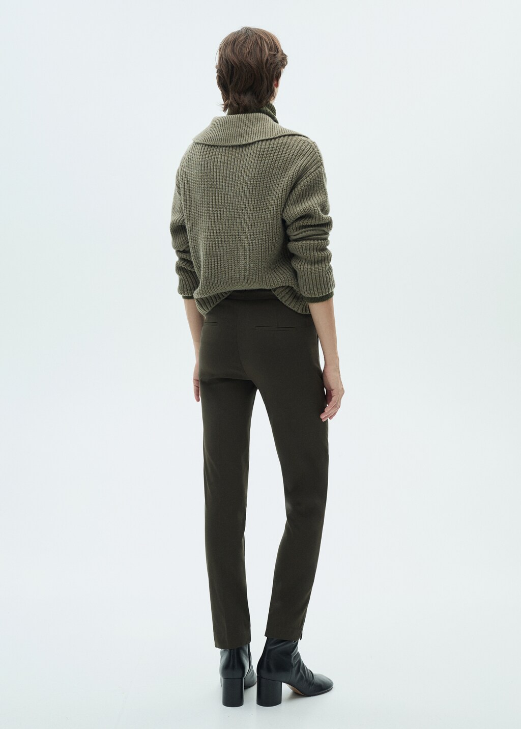 Crop skinny trousers - Black