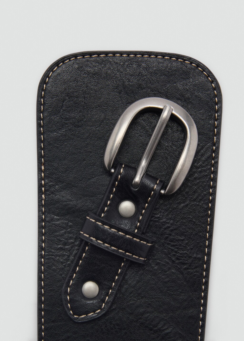 Buckle sash belt - Black