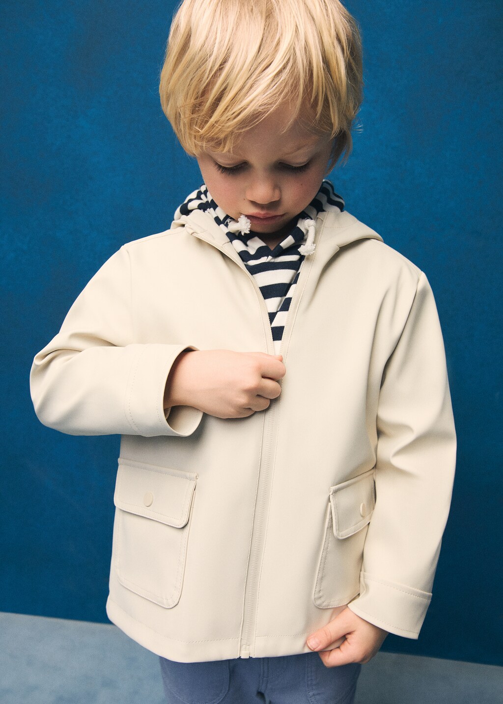 Water-repellent quilted jacket - Ice Grey