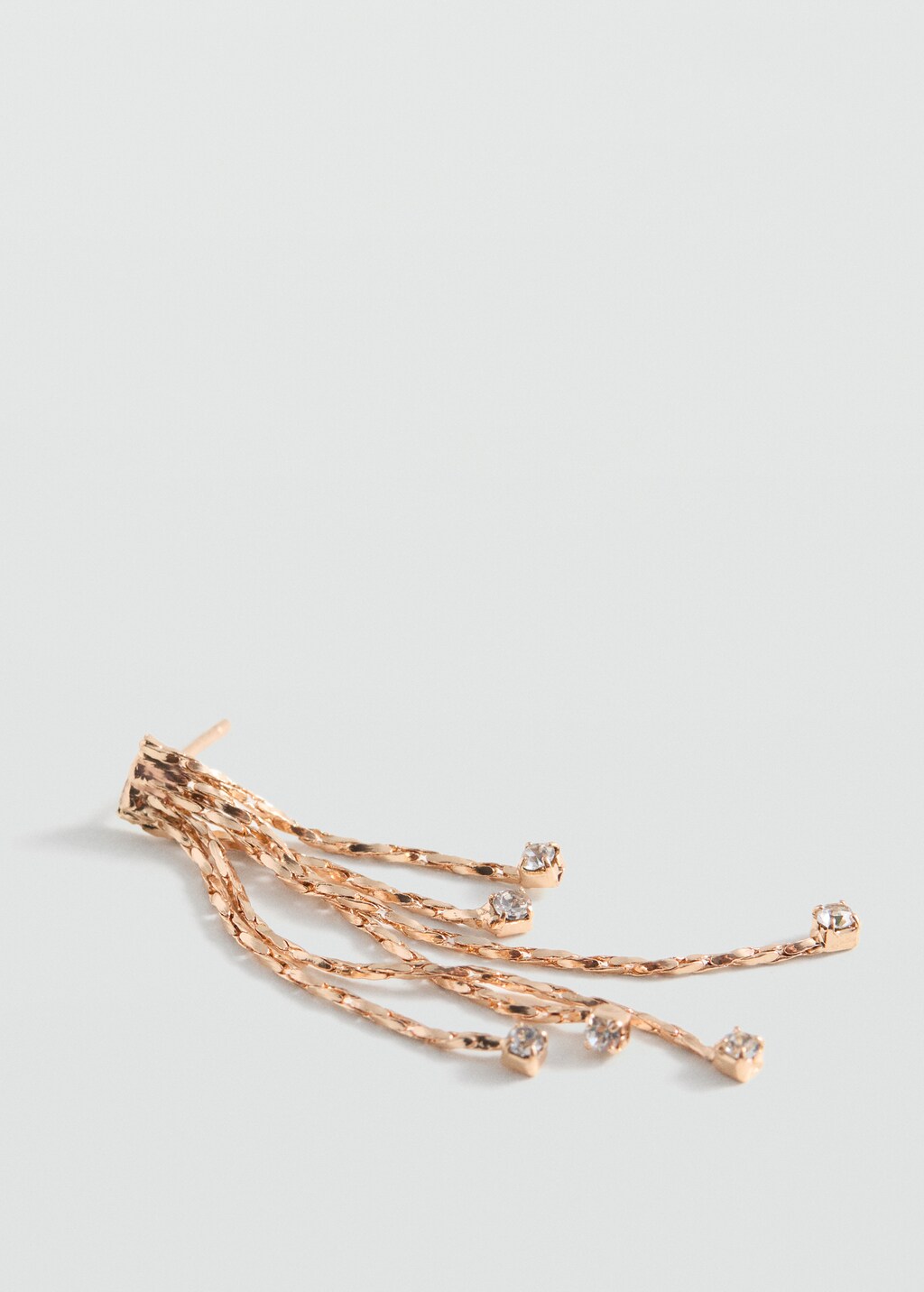 Long waterfall earrings - Gold