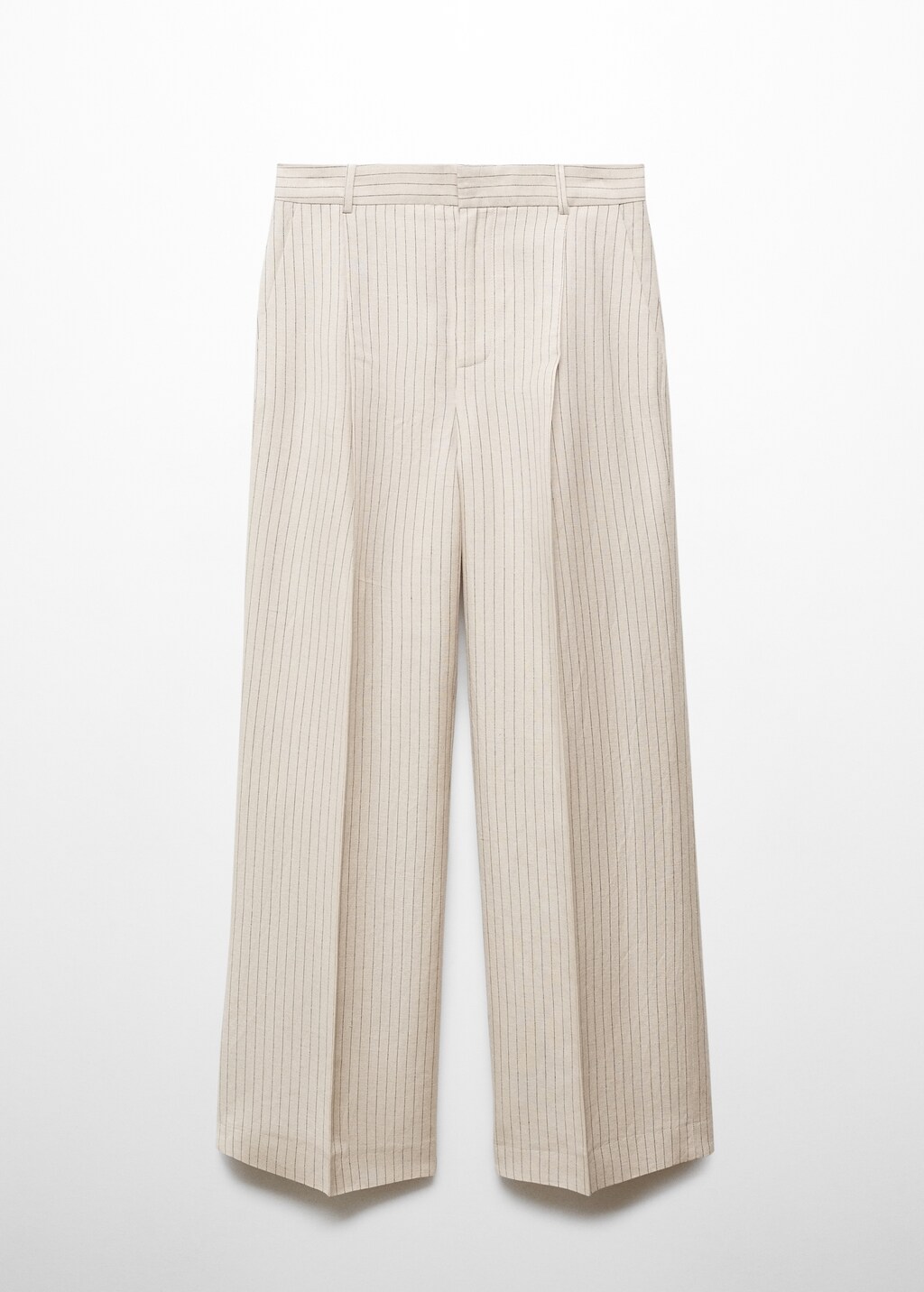 Striped suit trousers - Beige