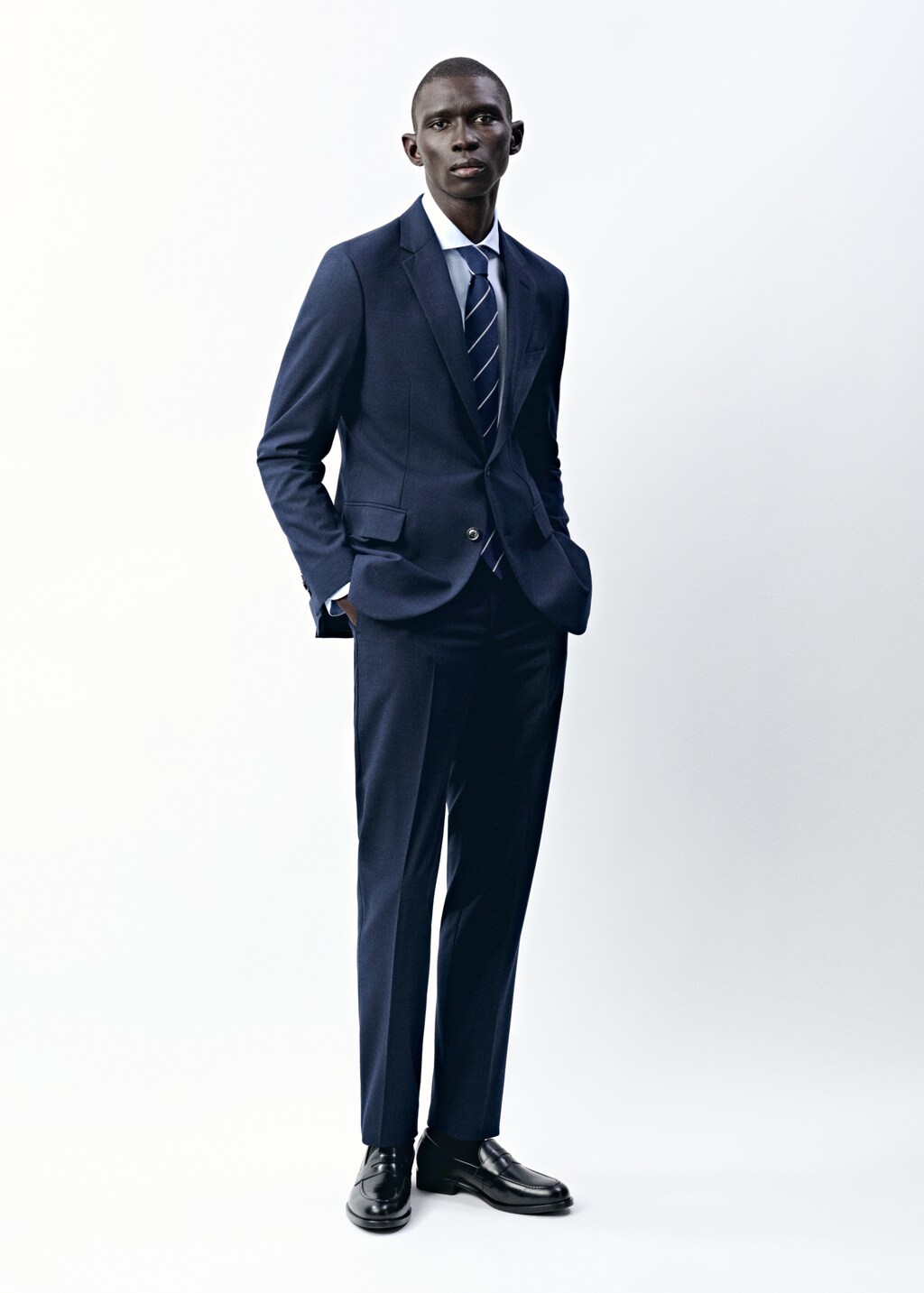 Milan slim-fit suit trousers - Grey