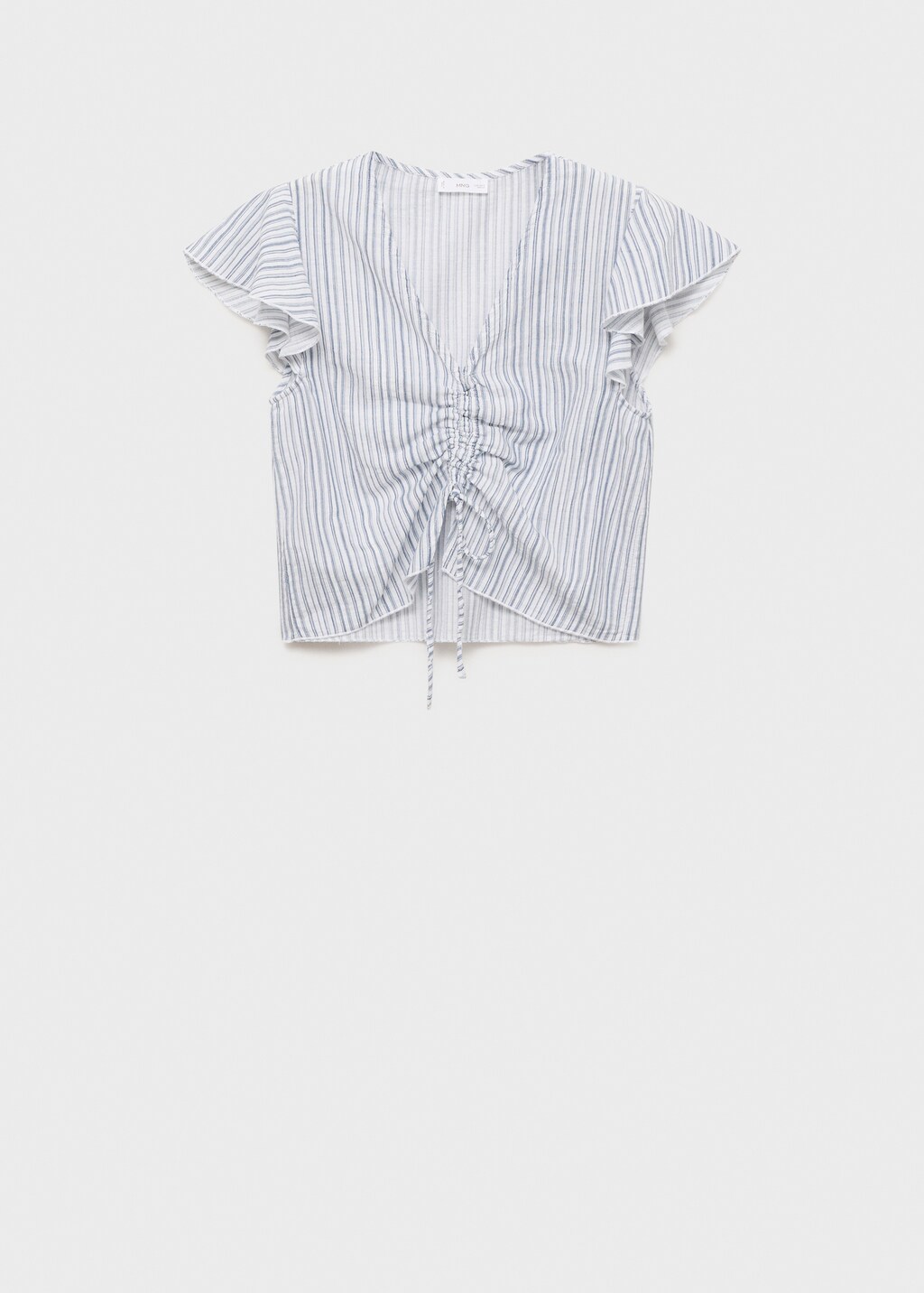 Ruched detail blouse - Sky Blue
