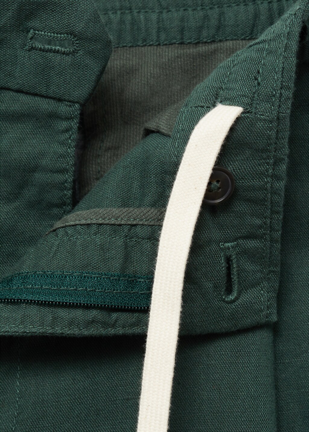 Slim-fit trousers with drawstring - Beige