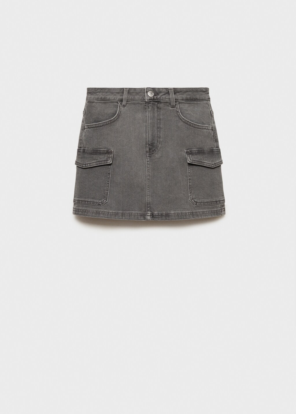 Cargo miniskirt - Denim Grey