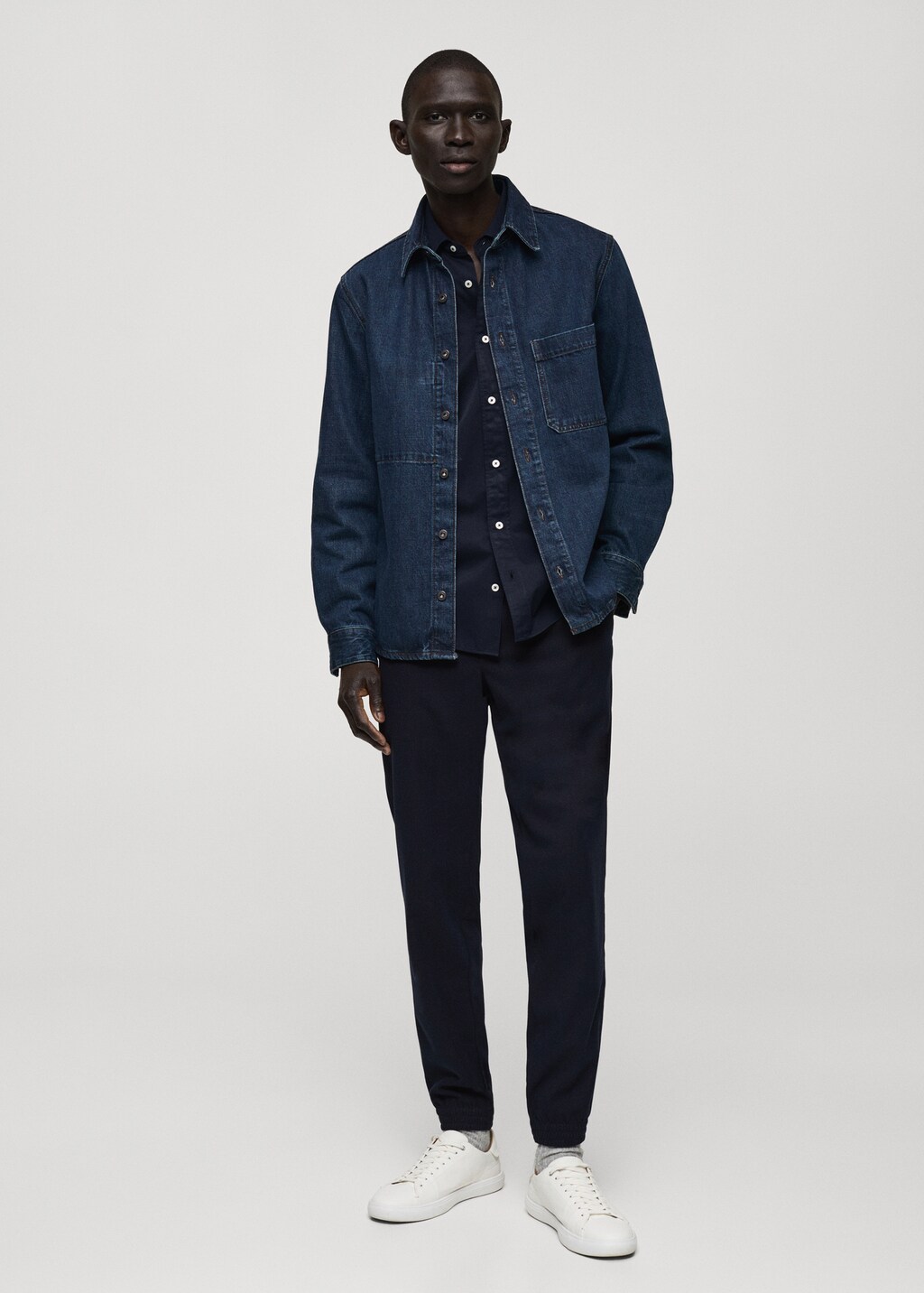 Cotton pants with adjustable drawstring - Khaki