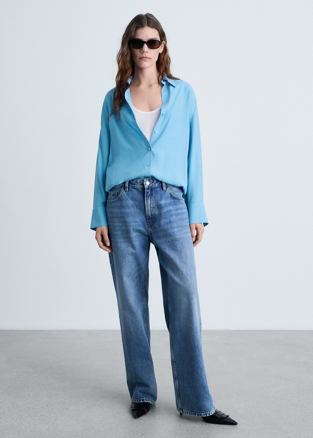 Lyocell fluid shirt - Off White