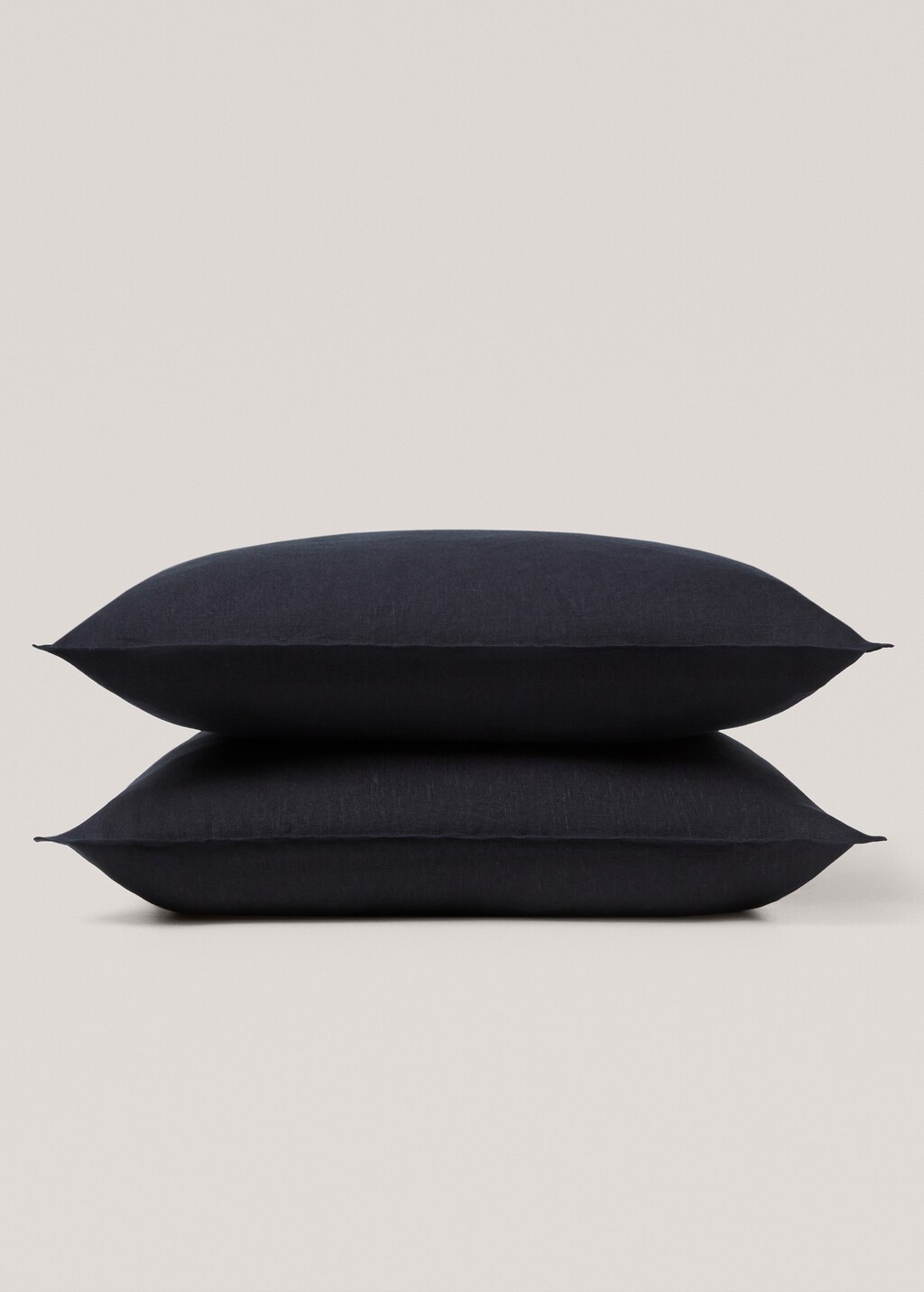 100% linen cushion cover 60x60cm - Dark Navy