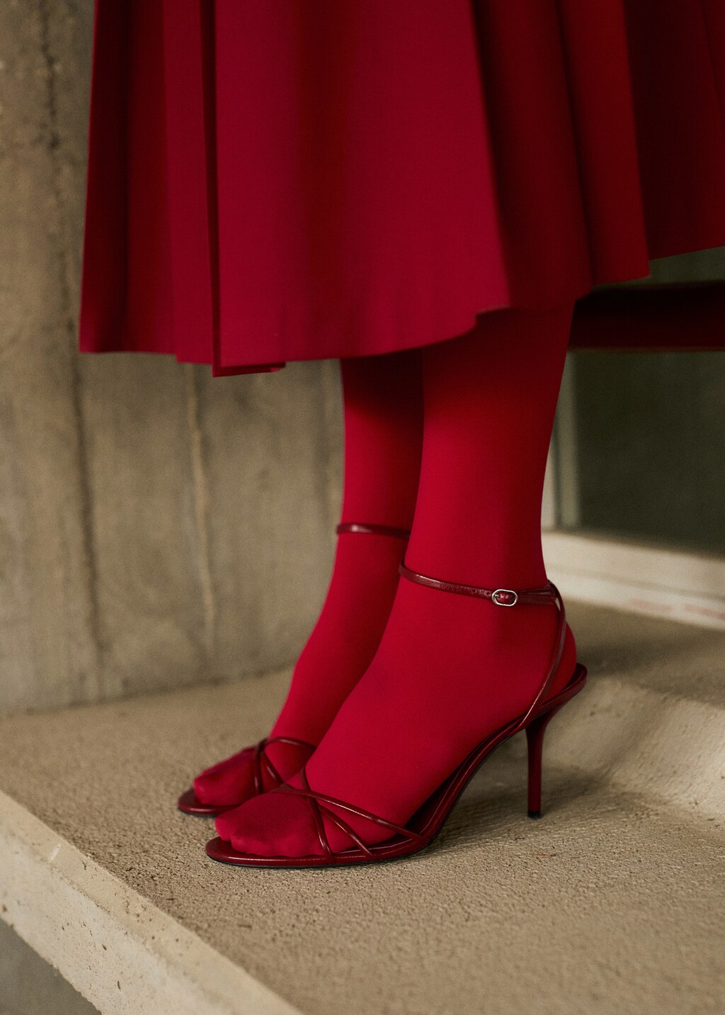 Strappy heeled sandals - Black