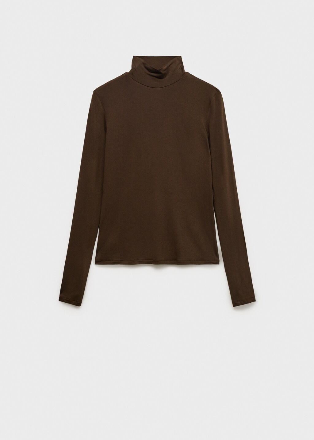 Turtleneck long-sleeved t-shirt - Black