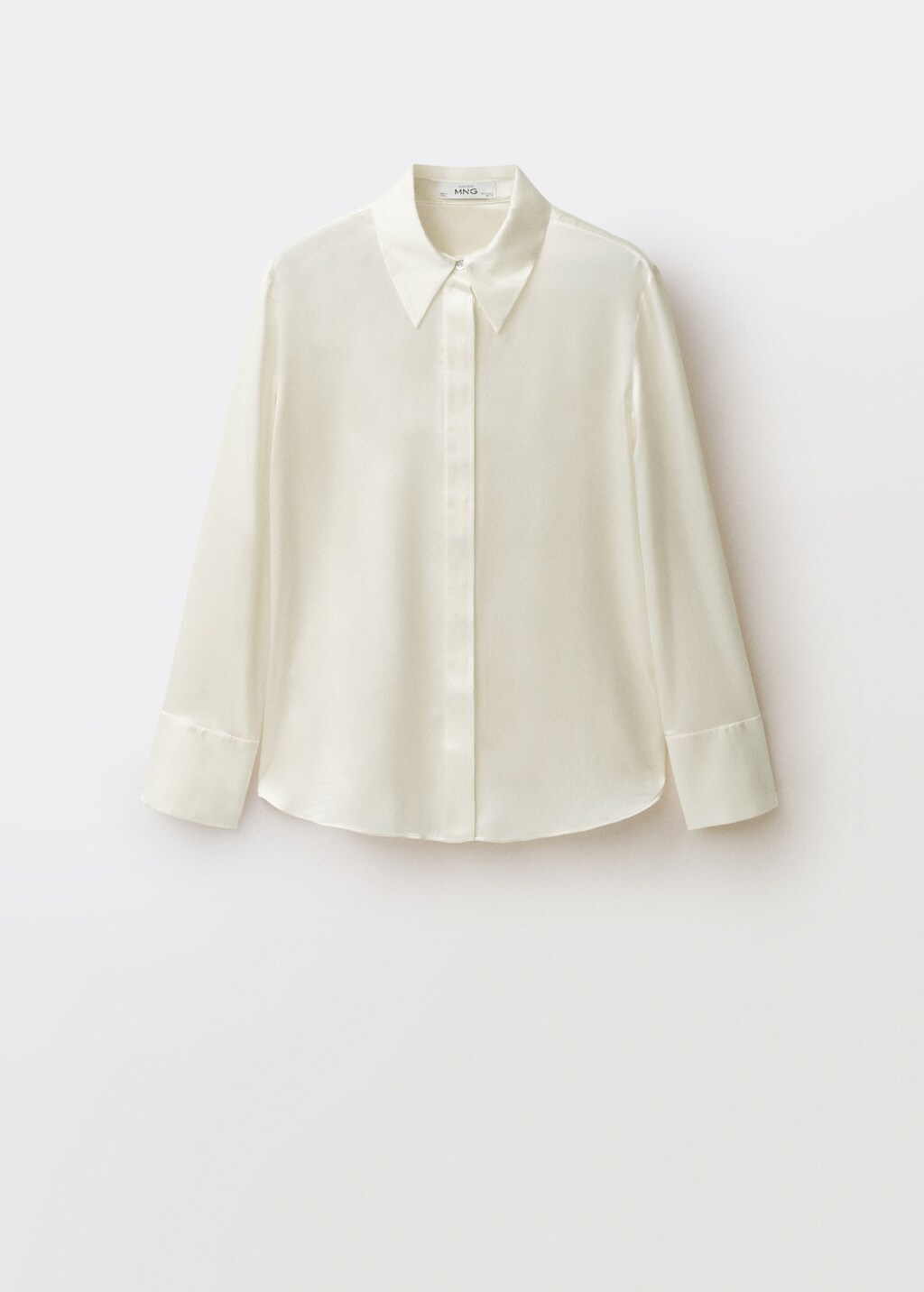 Satin silk shirt - Black