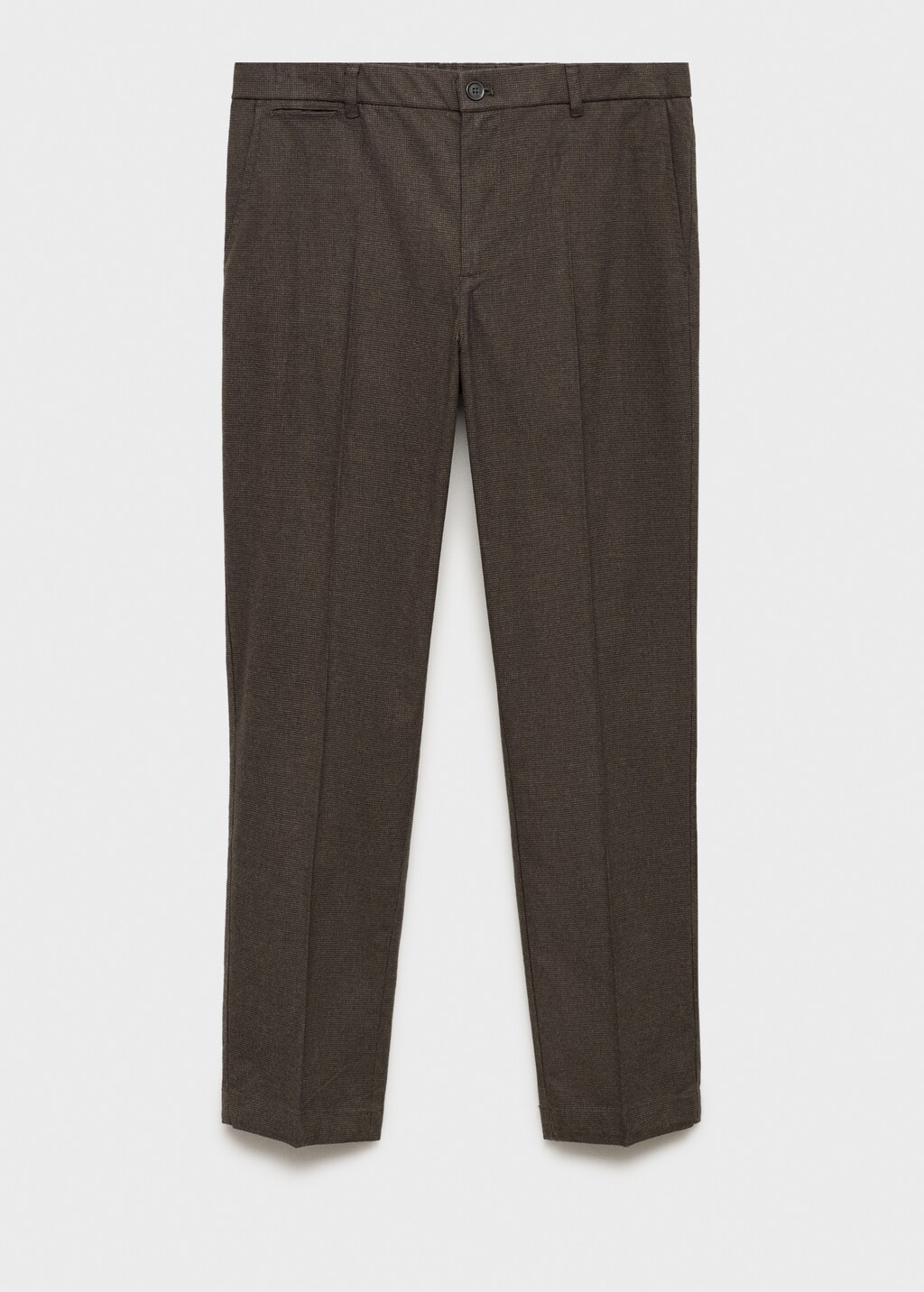 Regular-fit flannel trousers - Light Heather Grey