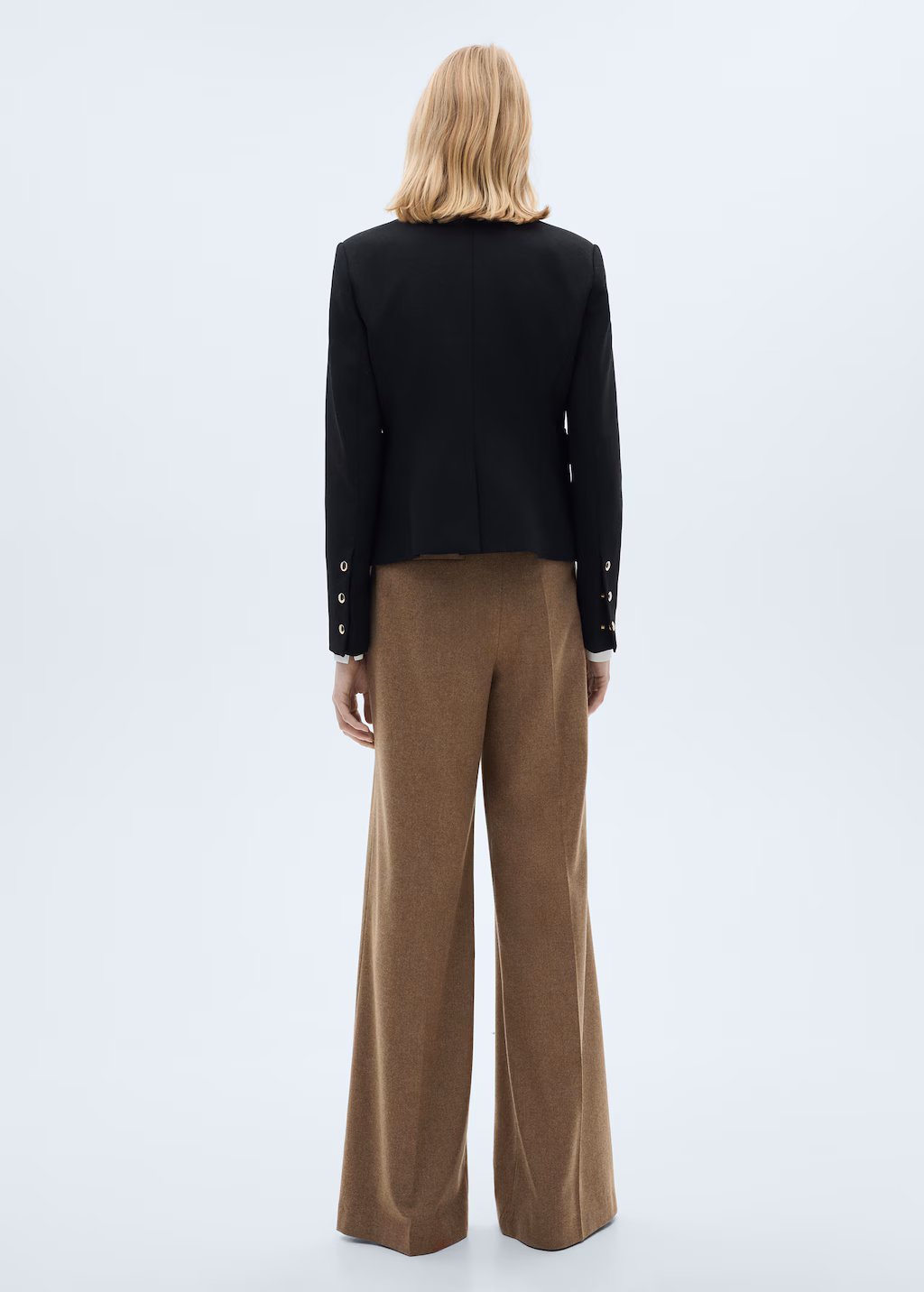 Jacket pockets with button detail - Black