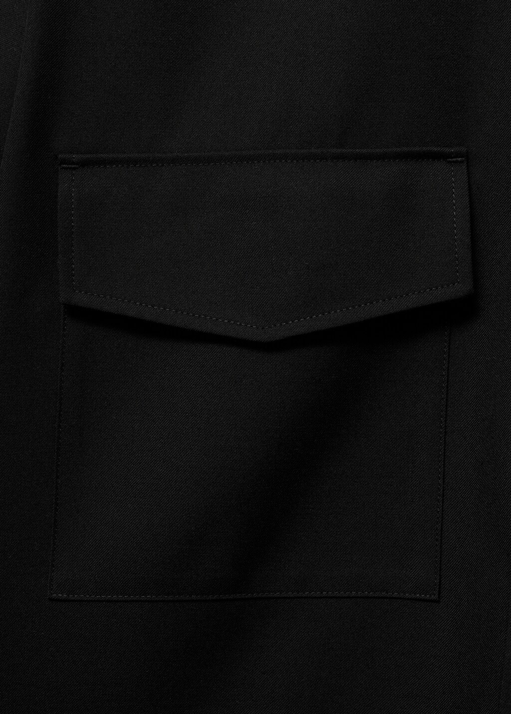 Regular fit pockets overshirt - Chocolate