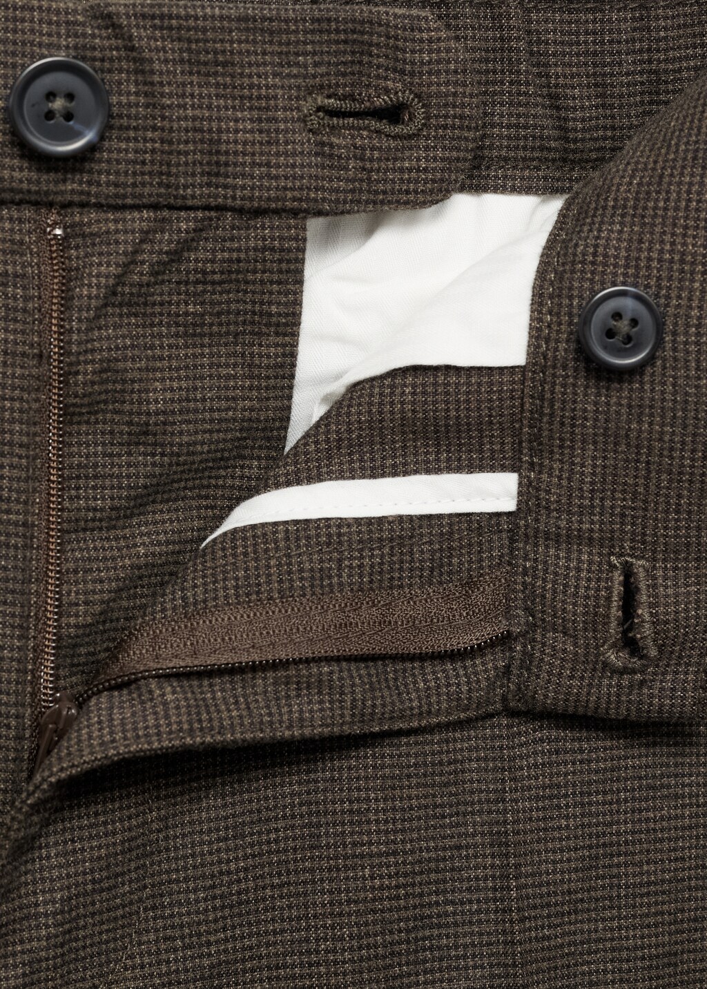 Regular-fit flannel trousers - Light Heather Grey