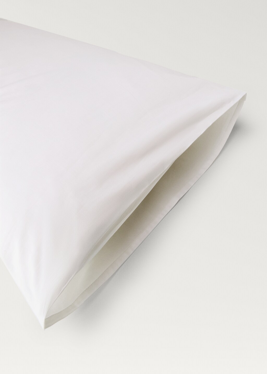 Cotton percale pillowcase, 50x75 cm - White