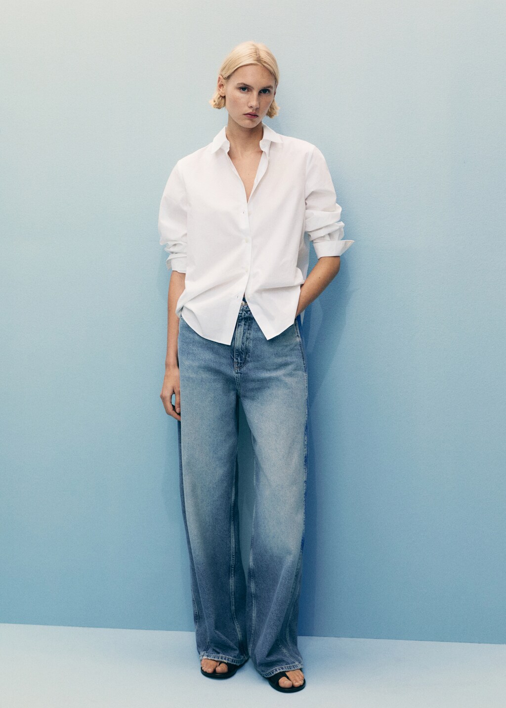 High-rise balloon jeans - Off White