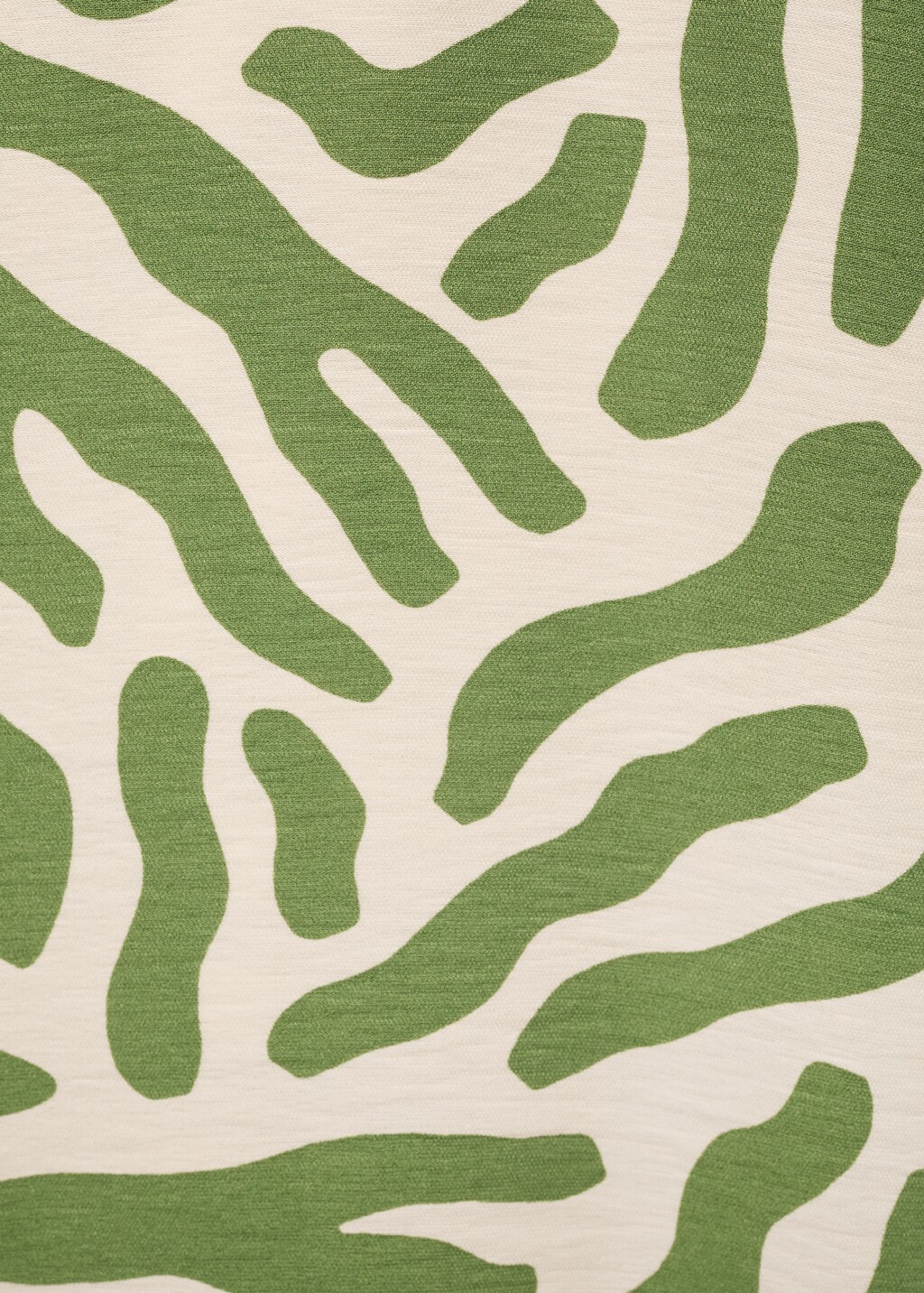 Sleeveless printed blouse - Green