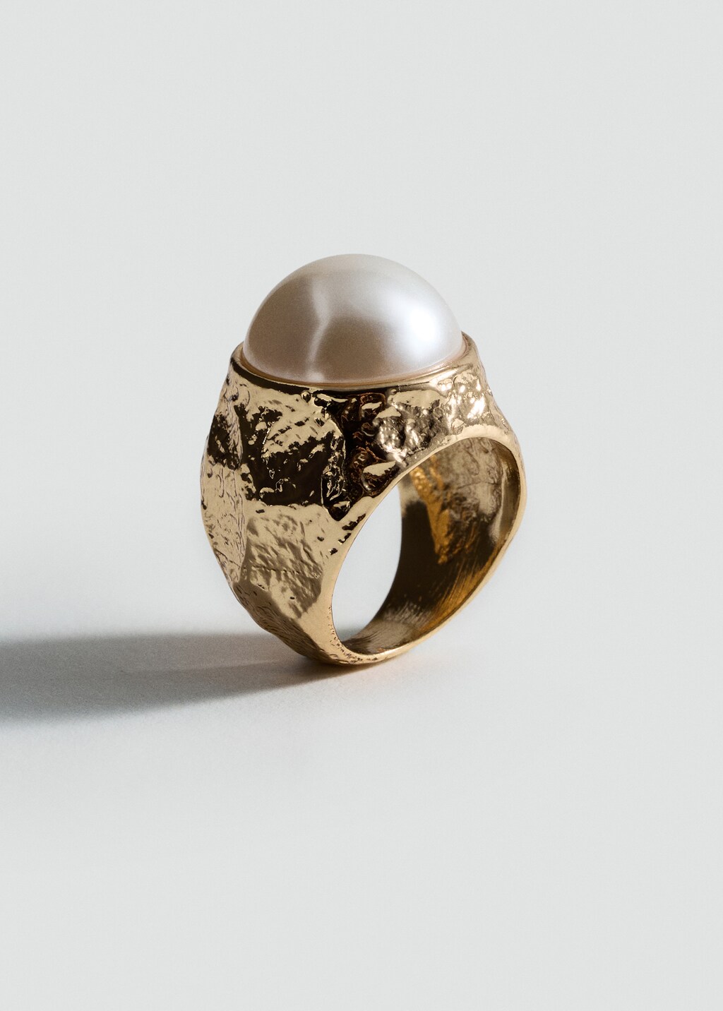 Pearl textured ring - Gold