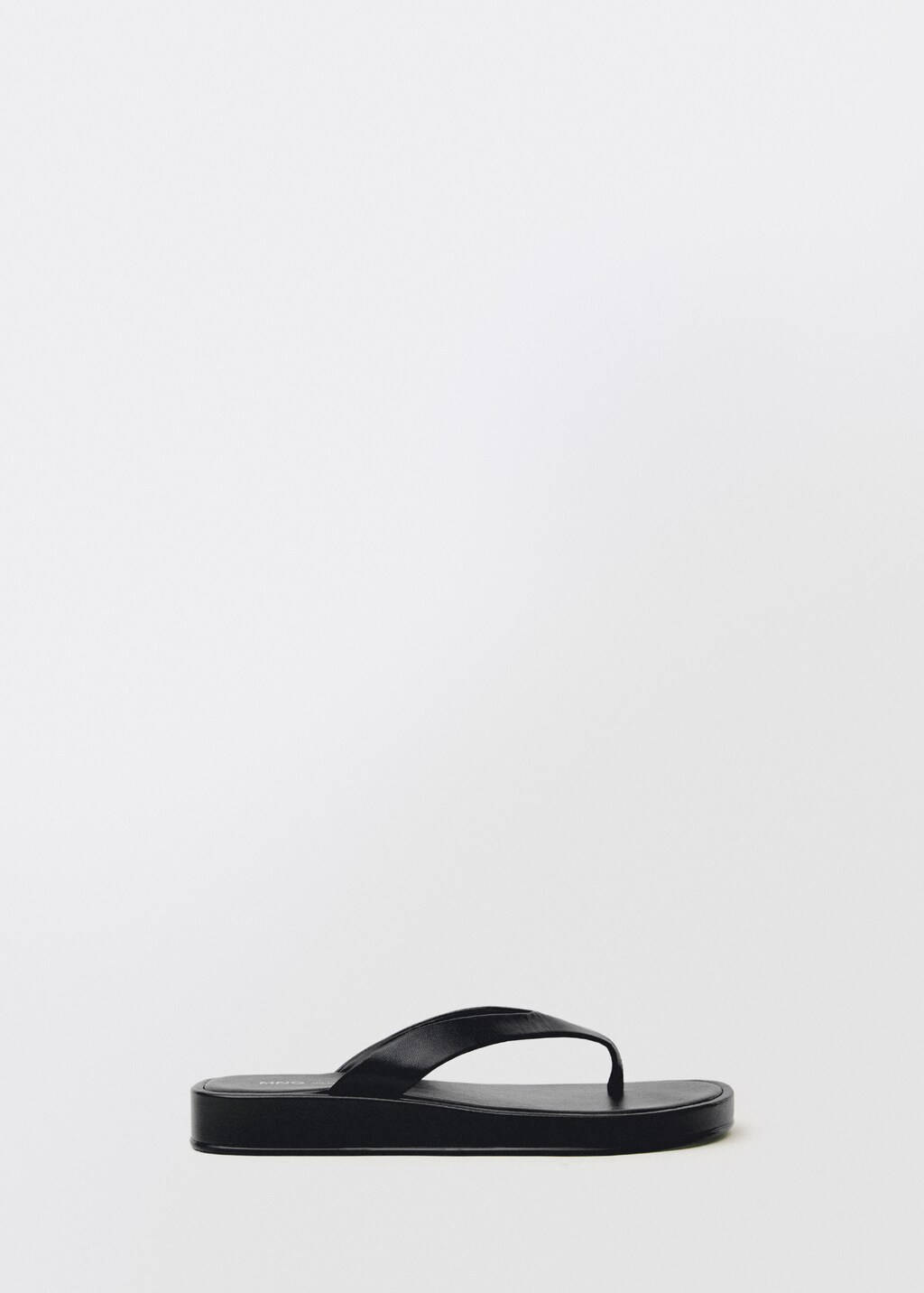 Leather straps sandals - Black