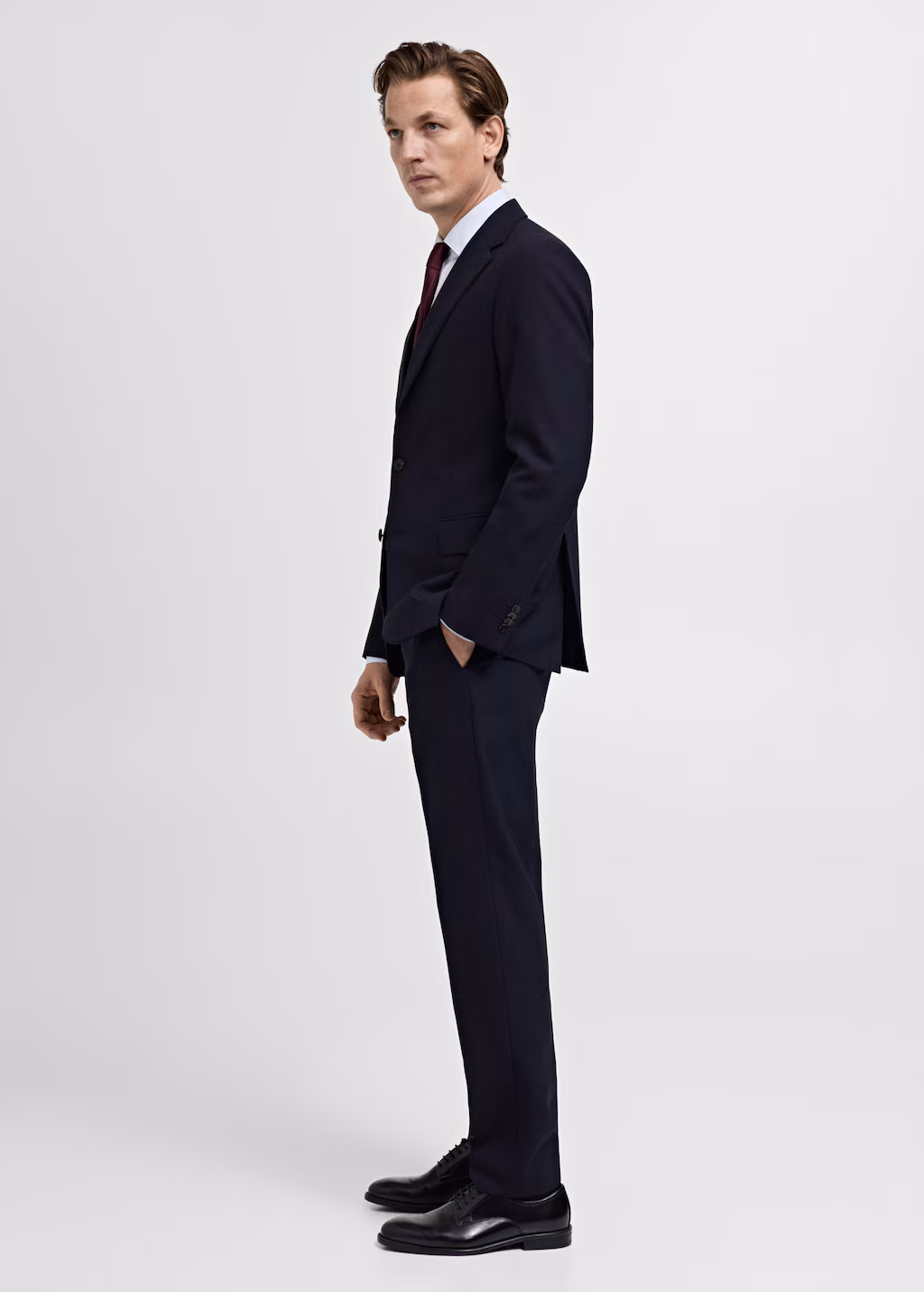 Turin 100% virgin wool suit jacket - Beige