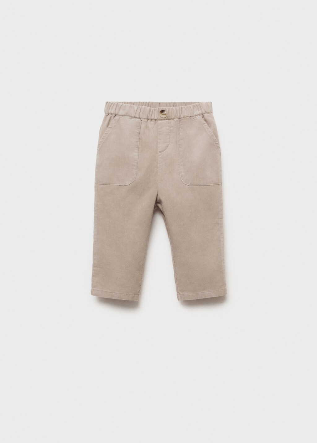 Cotton corduroy trousers - Medium Brown