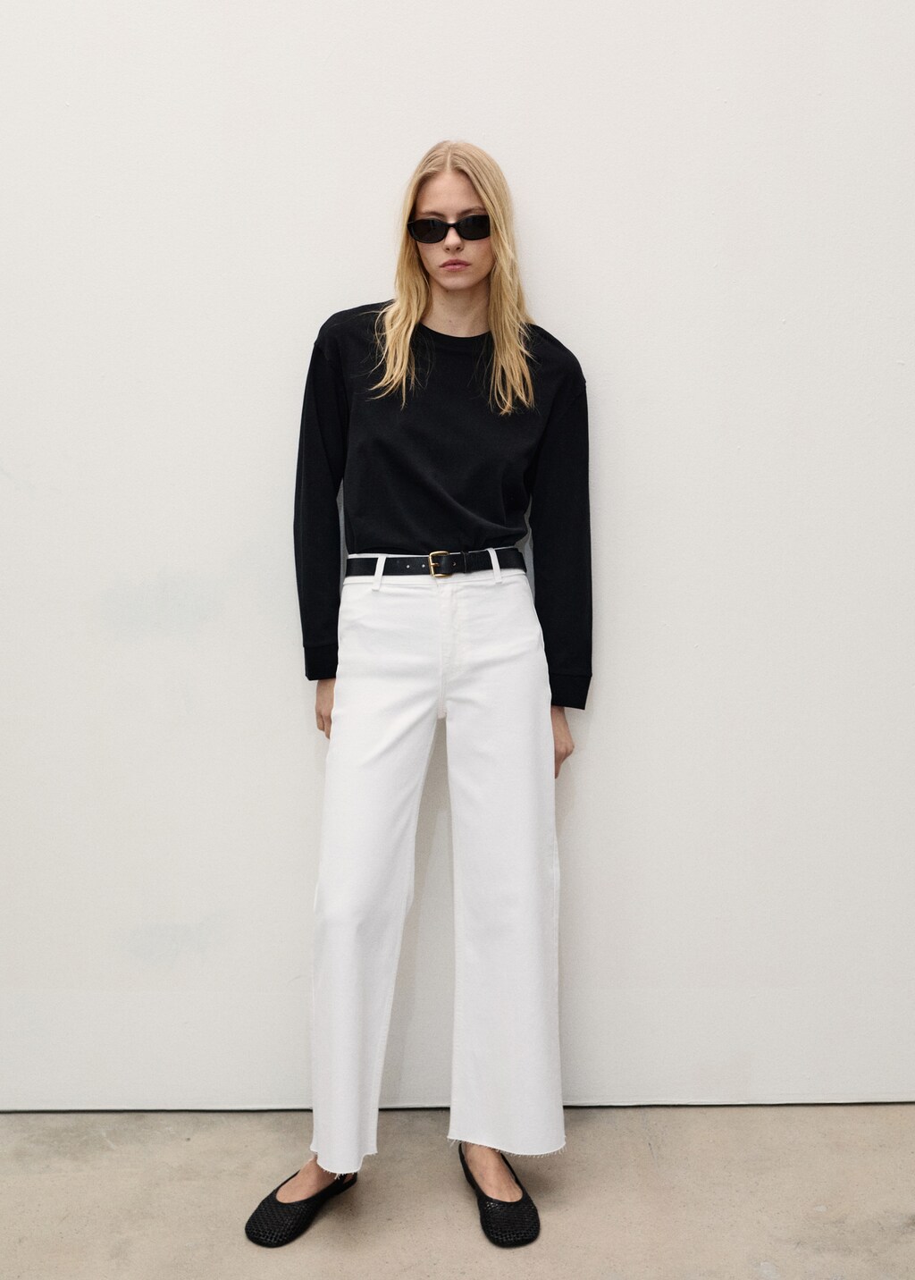 Catherin culotte high-rise jeans - Black denim