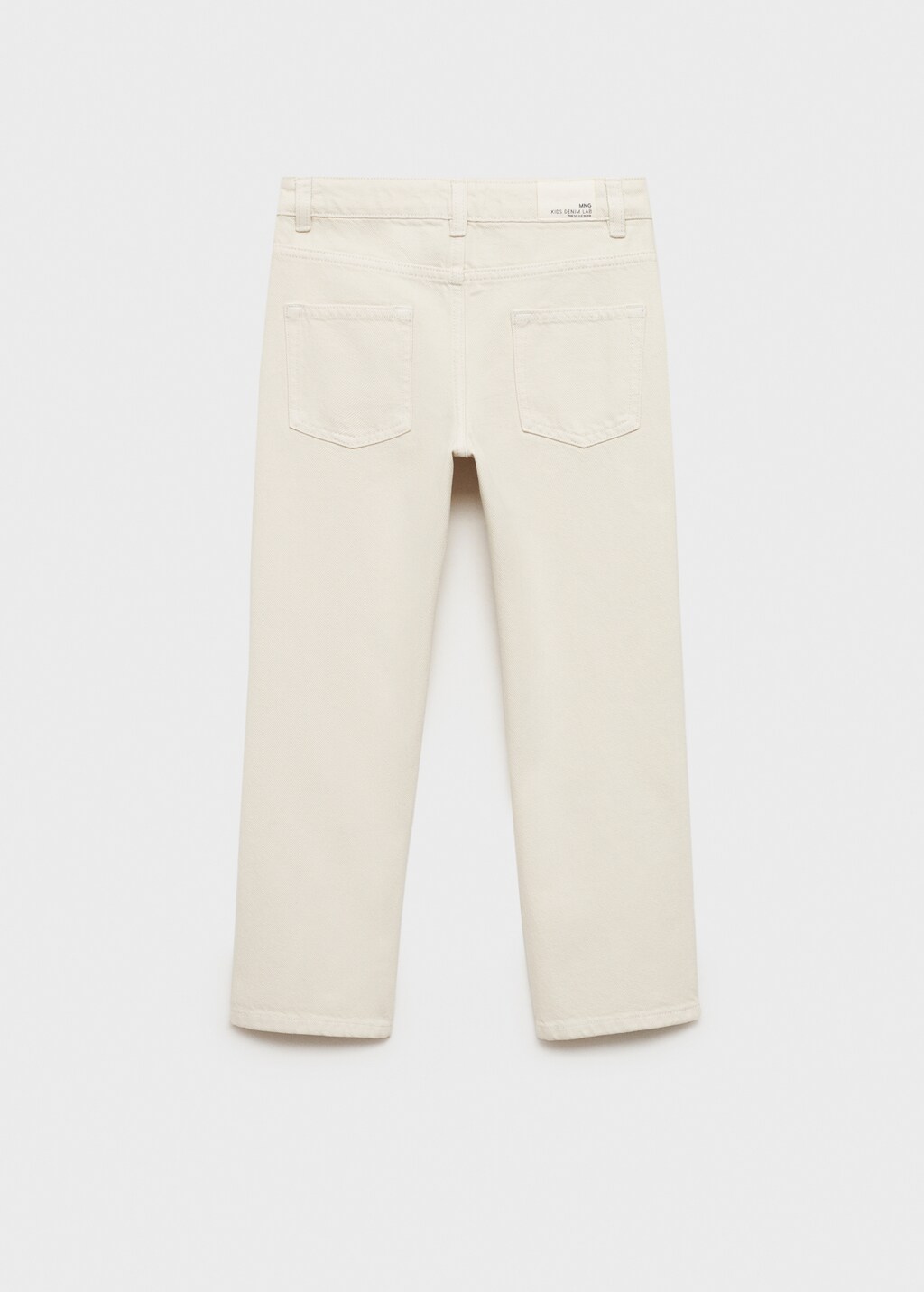 Ripped straight jeans - Sand