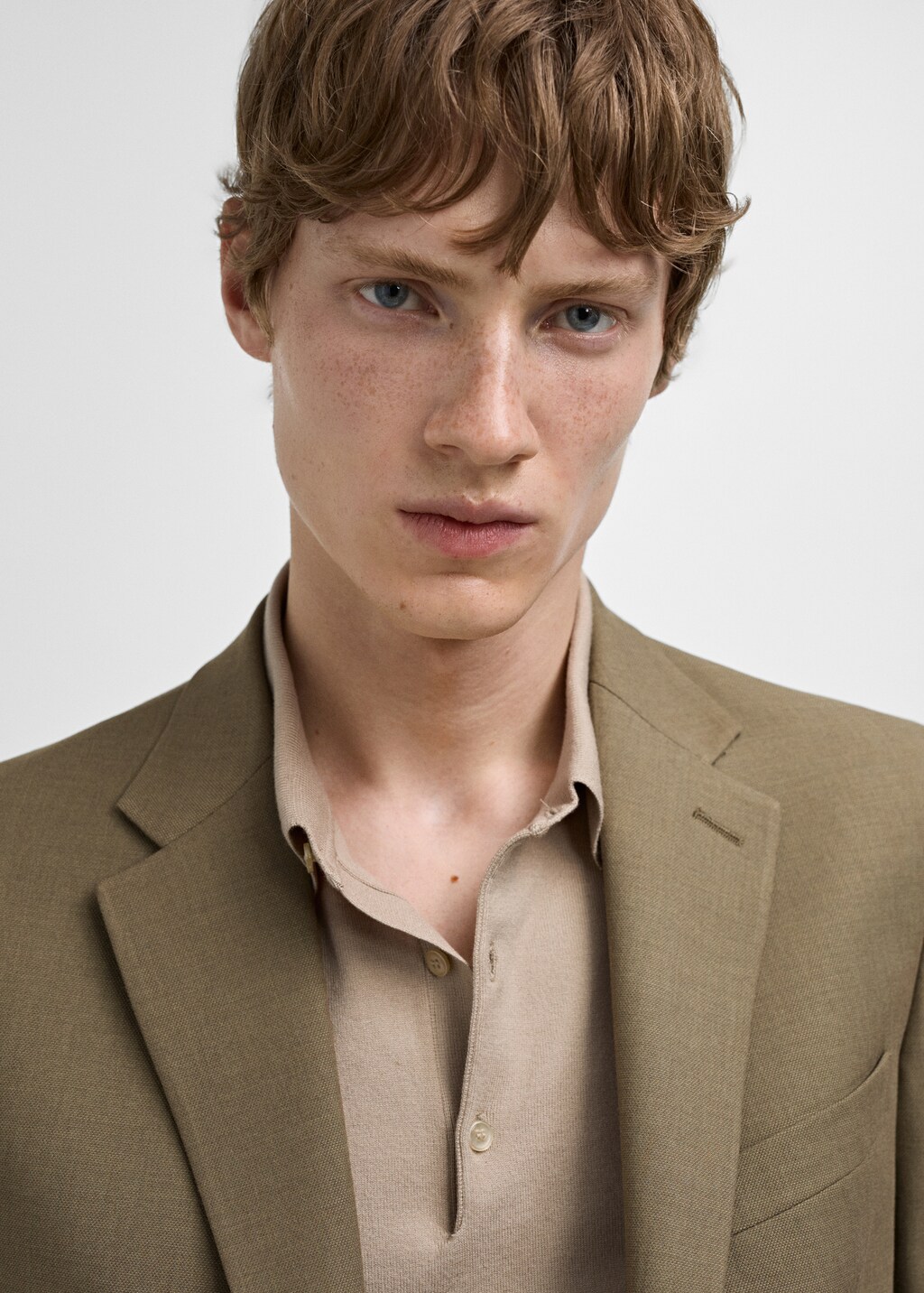 Stretch-fabric slim-fit suit jacket - Dark Navy