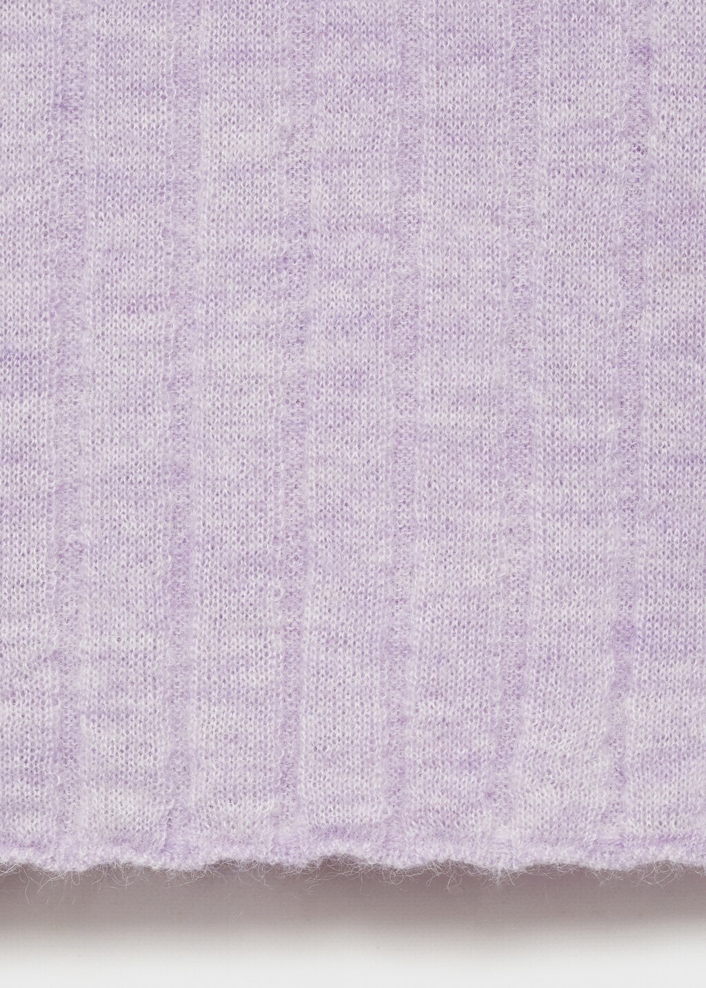 Ribbed round-neck sweater - Off White