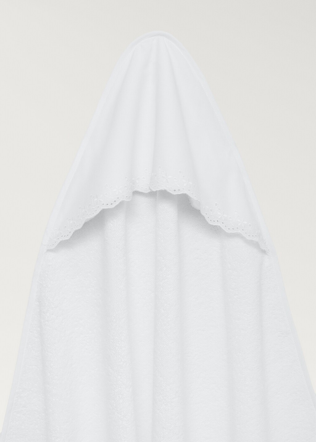 Children's hooded towel - White