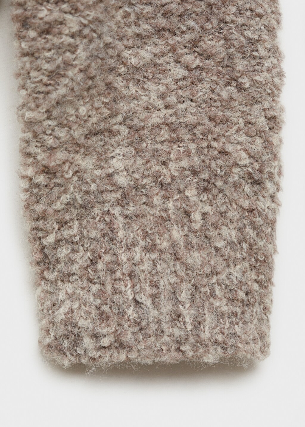 Round-neck bouclé sweater - Medium Heather Grey