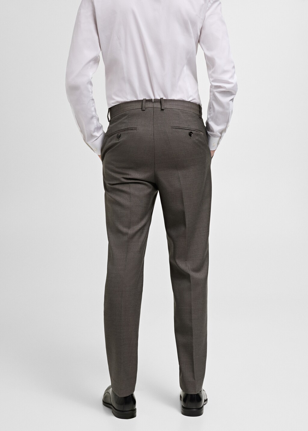 Venice 100% virgin wool suit trousers - Grey