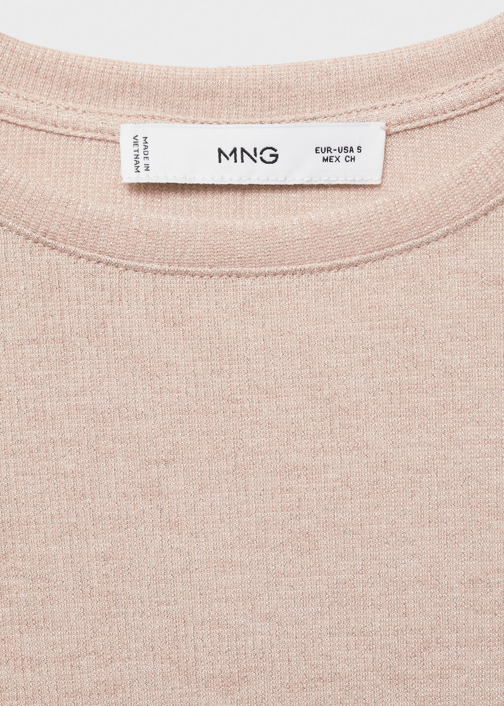 Lurex knitted t-shirt - Black