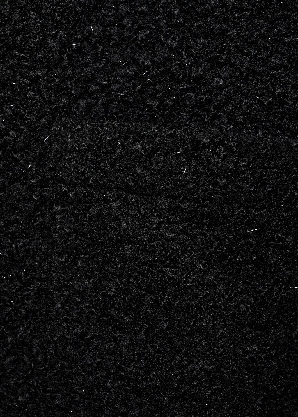 Shiny bouclé jacket - Black