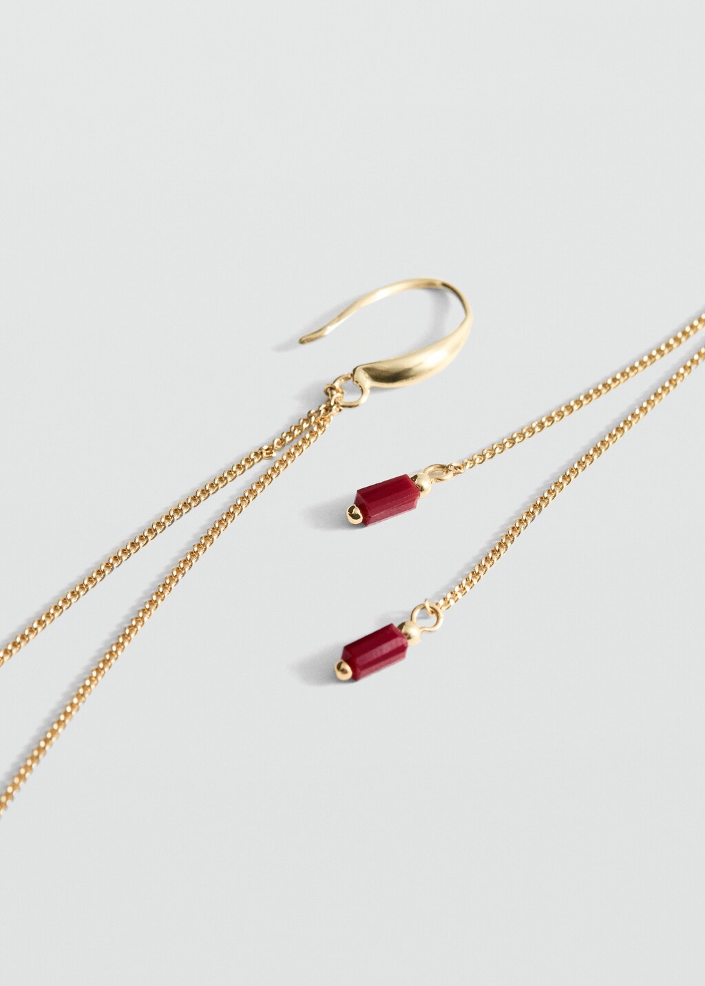 Cascade crystal earrings - Gold