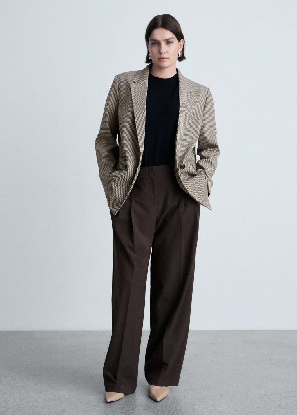 Double-breasted jacket - Brown