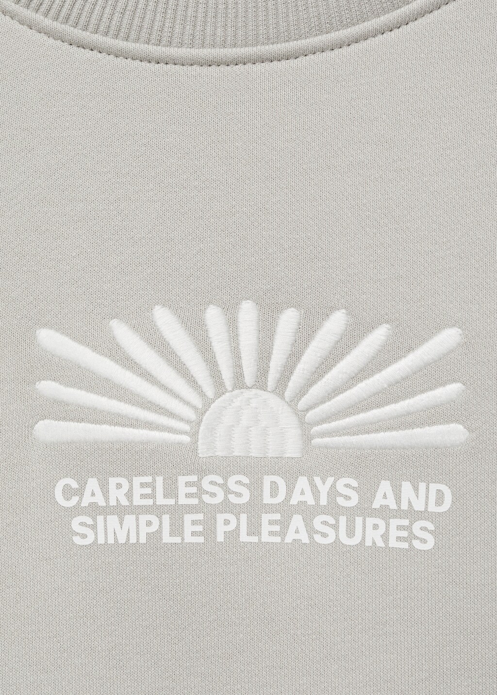 Printed cotton sweatshirt - Grey