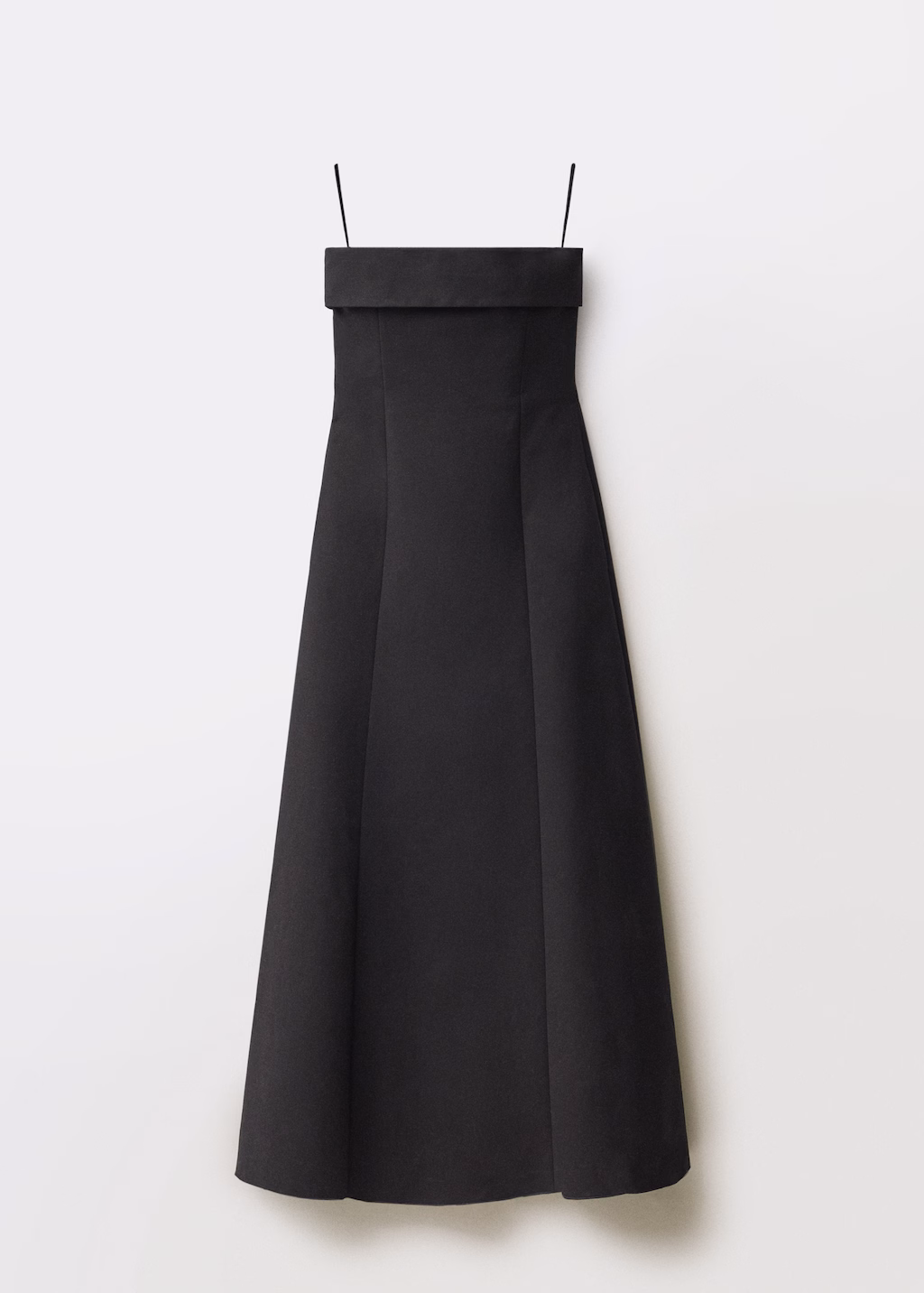 Strapless flared dress - Black