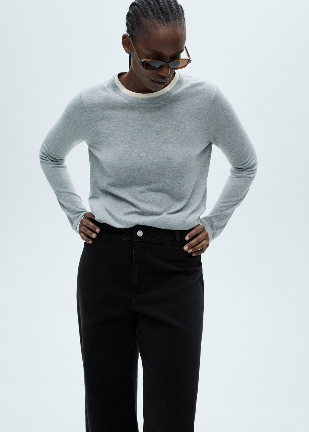 Catherin culotte high-rise jeans - Sand