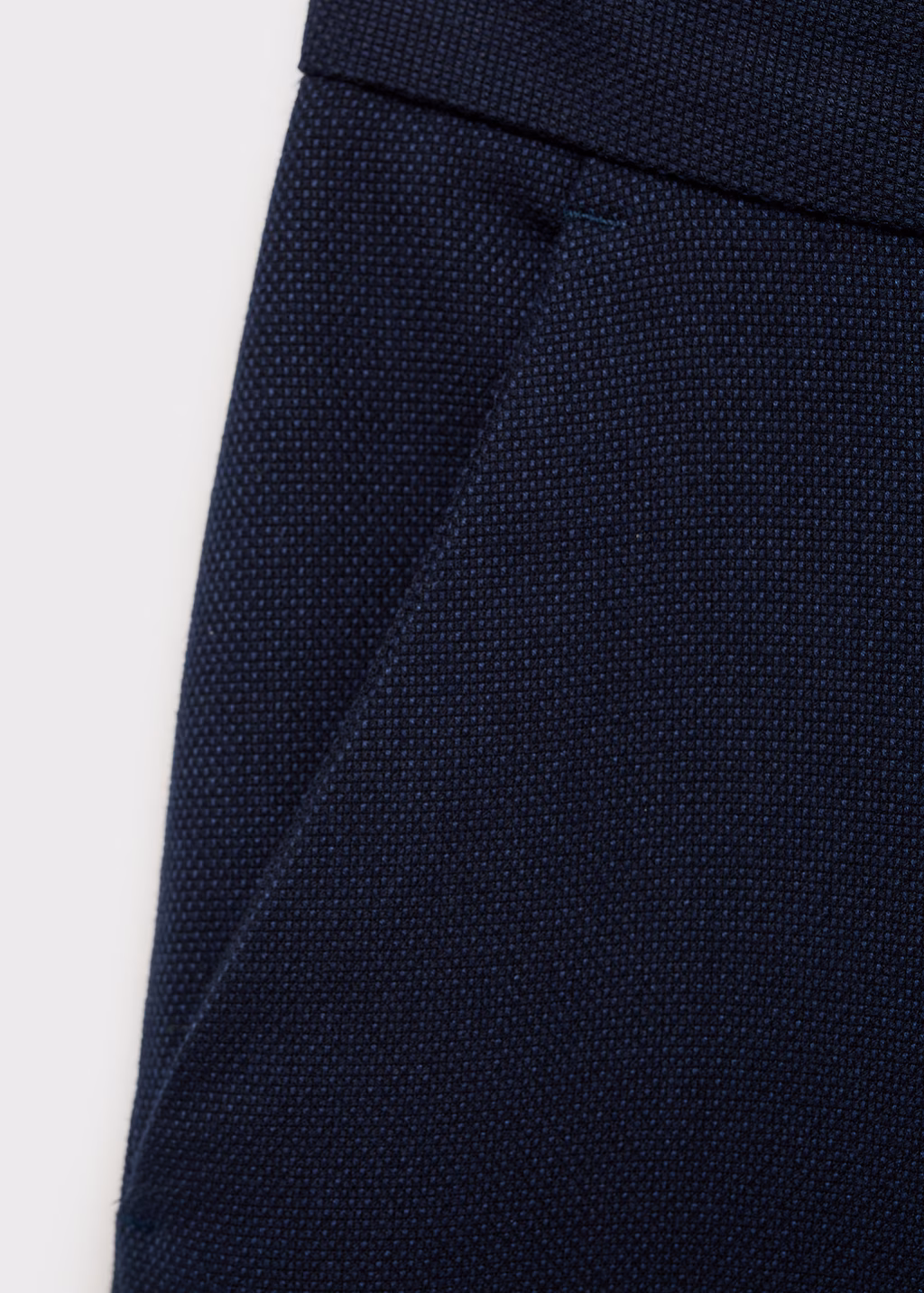 Pique suit trousers - Navy